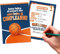 KEÏNELS 40 Stück originelle Einladungen zum Kindergeburtstag, Einladungskarten zum Basketball-Kindergeburtstag, originelles Geburtstagsparty-Set