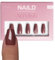 NAILD Softgel Press On Nails Coffin, Foxy – Fingernägel zum Aufkleben in Studioqualität – Wiederverwendbare künstliche Fingernägel – inkl. Nagelkleber, Feile & Zubehör