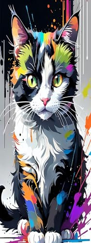 ZHUMUTO Diamond Painting Adultos Extra Grande Tamaño Kit Completo,60x160 cm Cuadros Pintura de Diamante para Adultos Gato A,Con Diamond Painting Accesorios para Decorar la Habitación