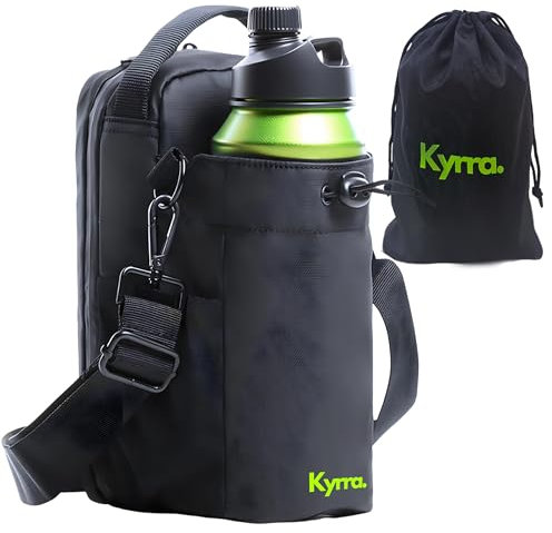kyrra. Magnetic Gym Bag, Black, Compact Small Gym Bag Crossbody 8x10 inch, Magnetic Gym Bag Small Gym Bag Crossbody Pouch