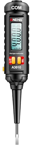 SHUAIGUO A3010 4000 Counts - Multimetro per penna True-RMS, retroilluminazione multimetro, digitale per auto, tester LCD, strumenti per elettricisti