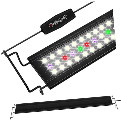 POPETPOP Aquarium Led Lighting Fish Tank Led Aquarium Decor Plant Grow Light UK