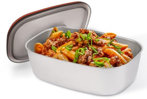 NestDin 1.5L Electric Lunch Box Inner Container with Lid | Compatible 1.5L, Removable Replacement Food Container, 304 Stainless Steel Tray, Dishwasher Safe