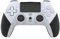 AARONMEI Wireless Gamepad Controller For PlayStation 4 With Motorized Vibration, 6-Axis Motion Sensing, Continuous Firing Function (White)
