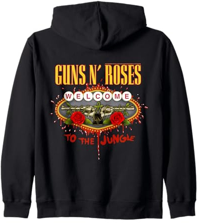 Offiziell Guns N' Roses Welcome To The Jungle Rockband Retro Kapuzenjacke