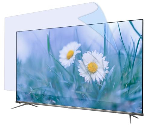 JQZWXX TV Bildschirmschutz 55/58/65/70/75 Zoll Mit Blaulichtfilter, Matte Oberfläche Zur Reduzierung Von Blendungen, Lindert Augenbelastung Und Bietet Kratzschutz,65in1429x804mm