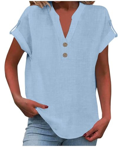 Uwdiohq Offerte Oggi Lampo Maglietta Donna Maniche Lunghe Pensione Maxi T Shirt Lunga Magliette Manica Corta Rosa T-Shirt Oversize Camicia Maglia Viola Camicette Cotone Bianco Chemisier Estivo Top