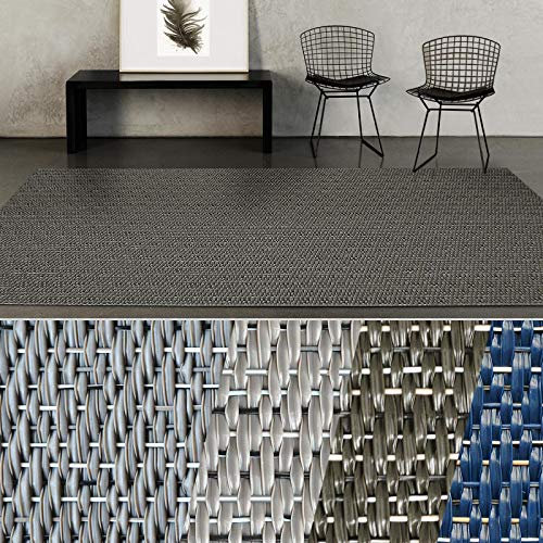 casa pura® Indoor- & Outdoor-Teppich Mantua | Bodenbelag für Flur, Küche, Bad, Terrasse, Balkon, Garten | kunstvoll gewebt mit Schimmer Optik | Viele Größen (90x200 cm)