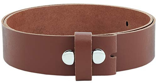 Vascavi ® Wechselgürtel aus Rindsleder, Ledergürtel, 4 cm breit und ca. 0,33 cm stark, Made in Germany, #4-OS1 (85 cm Gesamtlänge 100 cm, Hellbraun)