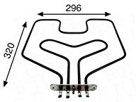 REPORSHOP - Resistencia Horno Fagor Teka 900 + 298w 220v