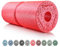 BODYMATE Faszienrolle Care Mittel-Hart mit umlaufender Rille zu Wirbelsäulen-Entlastung mit E-Book - Pepper-Red 35x14cm