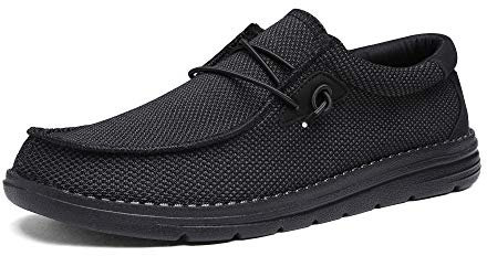 Bruno Marc Mocasines para Hombre Planos Mocasines sin Cordones Zapatos Clásicos Casual de Confort Suave Negro BLS211 Talla 41EU/8US