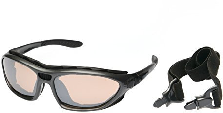 Alpland Sportbrille Sonnenbrille, Radbrille, Bergbrille, Kitebrille polarisiert (MTL- Glas orange kontrastverstärkt)