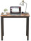 sogesfurniture Kompakt Schreibtisch Computertisch Büromöbel PC Tisch, klein Esstisch Arbeitstisch Bürotisch für PC und Laptop, aus Holz und Metall, 80x40x75cm, Braun&Schwarz BHEU-AC3FB-8040