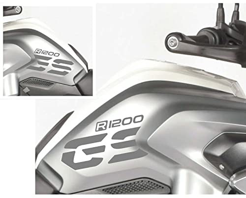 2 Stück Aufkleber kompatibel mit/Ersatz für BMW R 1200 GS 2013-2016 LC Seite Tank (grau)