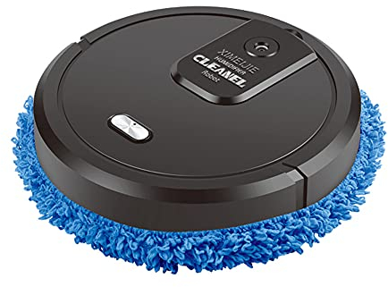 Acesunny Intelligente Roboter Wischmaschine Smart Mop Reinigung USB-Aufladung 3 in 1 Wischen Kehrmaschine Automatische Reinigung Wiederaufladbare Kehrt (Schwarz)
