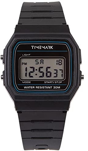Timemark Digitale Armbanduhr für Erwachsene, Unisex, mit Gummiband TM91, bunt