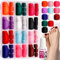 12 Colors False Toenails Tips with Glue, FANDAMEI Short Square Press on Toenails Full Cover, Matte False Toe Nails Acrylic Fake Toenail Tips for Women Girls, Solid Color