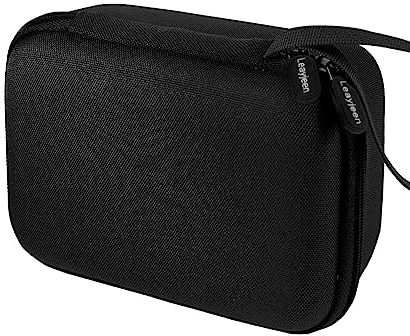 Leayjeen Kinderkamera Sofortbildkamera Tasche Schutzhülle kompatibel mit GREENKINDER/Hiievpu/uleway/MILFECH/NUOTUN/Vtech und Druckpapier, Kind & Easter Eggs für & Geburtstagsgeschenk(nur Hülle)Schwarz