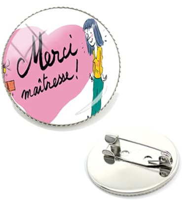 Merci Maitresse Broches Super Maitresse Badge Pins Épingles à Poitrine Vêtements Sac Accessoires MM57, Fer