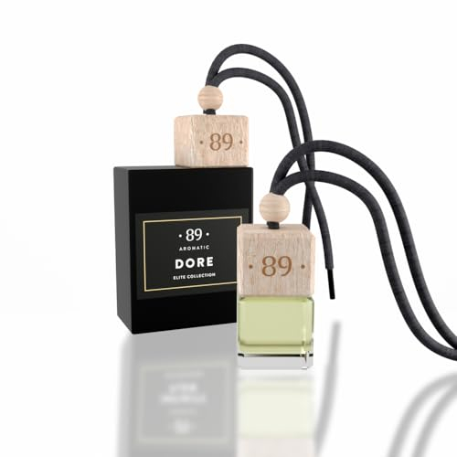 Aromatic • 89 • Auto Glas-Lufterfrischer zum Aufhängen - Karamell & Orange Duft Hängender Diffusor – Lang anhaltender Autoduft gegen Gerüche – Premium Duftbaum für Auto, Büro, Zuhause