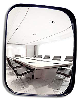 DELORM Miroir de Circulation Grand Angle Sécurité Convexe Allée Familiale Garage Hôpital Parking Sécurité Routière Miroir à Point Unique, Intérieur et Extérieur