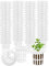 5CM Höhe Garten Schlitz Mesh Runde Net Cups, 100PCS Net Cups, Leichte Wirtschaft Heavy Duty BPA freie Kunststoff Net Cups für breite Lippen Eimer Korb Topf Cups für Hydroponik Aquaponics (Weiß)