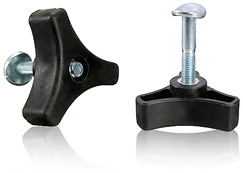 ZZLBZN 2Packs Universal Lawnmowers Handle Wing Nut And Bolt, Triangle Knob Handle Screw Kit, Mountfield Lawnmower Spare Parts Mountfield Mower Spares Mower And Outdoor Power Tools Replacement Parts