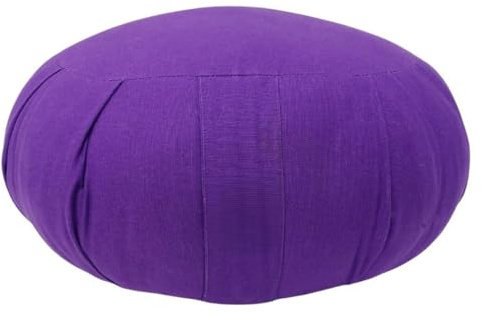 Meditationskissen Zafu Bio-Baumwolle Kapok 40 x 18 cm