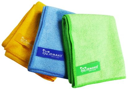 Jemako Profituch Set Plus S enthält 3 Tücher: gelb, blau und grün. Größe je 35x40cm. Universaltuch für den gesamten Haushalt mit innovativer Faserstruktur. Dazu 1 x K7plus Wäschenetze (Inhalt 2 Stück)