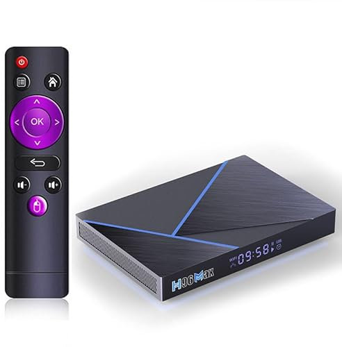 CHROX Android TV Box 12.0, 4GB RAM 64GB ROM RK3566 Quad-Core Cortex-A53 CPU Mali-G31 MP2 3D 4K/8K TV Box Support Wifi6 2.4Ghz/5.0Ghz Dual Band Wifi BT5.0 Set-Top Box,8GB+64GB
