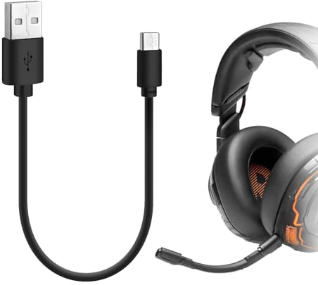 Geekria Kurzes USB-Kopfhörer-Ladekabel, kompatibel mit JBL Tune 215TWS/770NC/BEAM Ghost, Vibe Beam, Live 460NC, USB auf USB-C Ersatz-Netzladekabel (30 cm)