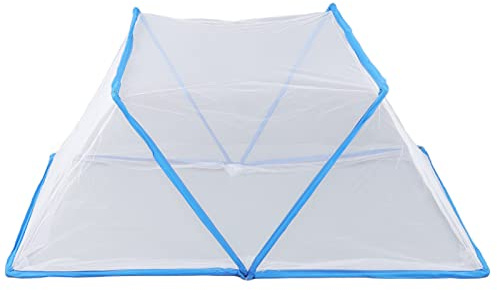 generic Baby-Moskitonetz, Faltbares Kinderbettnetz, Sommer-Schlafzimmer-Netzzelt für Baby (Blue)
