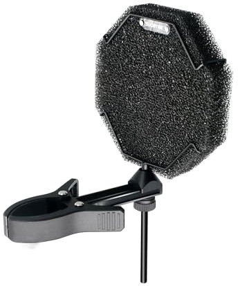 SUUNTOK Microphone Pop Filter Professional Windscreen Mic Cover for Dia.26-70mm Mic, Acoustic Mic Shield with Upgraded Thick Sponge, Compatible with AT2020, Snowball, HyperX QuadCast, Shure SM78