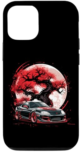 Hülle für iPhone 12/12 Pro JDM Supra Japanische Kunst Baum des Lebens Motorsports Auto Tuning