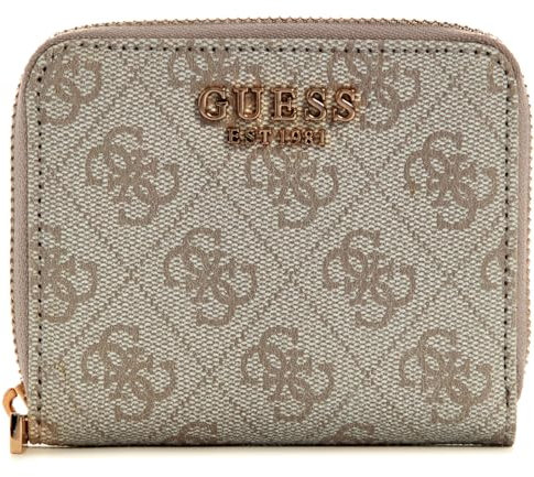 GUESS Laurel Zip Around Wallet S Bone Logo