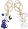 Ynkkvre 2 Stück Sailor Moon Schlüsselanhänger, Schlüsselanhänger Cartoon Niedlich Magie Katze, Anime Schlüsselträger - Niedliche Katzenfigur, Pentagramm Tasche Handy Auto Schlüsselträger.