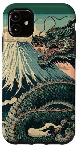 Traditional Japanese Dragon Mount Fuji Case for iPhone 11