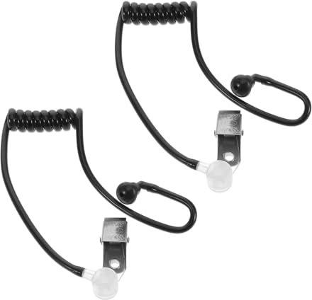 ibasenice 2sets Cuffie da Detective Giocattolo con Microfono Flessibile Accessori per Ragazzo Ragazza Prop per Cosplay Giocattoli Simulati per Gioco di Ruolo e Feste Infantili