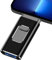 Glitfix Memoria USB Stick 256G, 4 en 1, Memoria USB Flash, Gran Capacidad, Memoria USB, Disco Duro Externo para teléfono/Pad/Android/PC, Copia Archivos de Fotos y vídeos con un Clic Micro USB 3.0/OTG