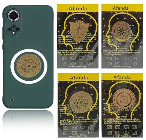 RAMGLYO 4 Stück Strahlenschutz EMF Blocker Aufkleber für Telefon Laptop Tablet-Computer und Alle Elektronischen Geräte