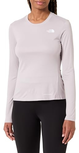 THE NORTH FACE NF0A87TX1OA W Shadow LS T-Shirt Damen Moonstone Grey Größe XL