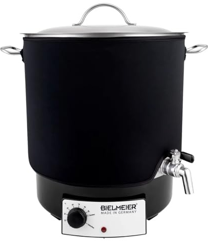 Bielmeier Thermoisolierung aus Neopren für Maischekessel 29 L ohne Gerät | Isoliermanschette reduziert Wärmeverlust beim Bier brauen, passend für BHG 415, Brauzubehör, Made in Germany, für Hobbybrauer