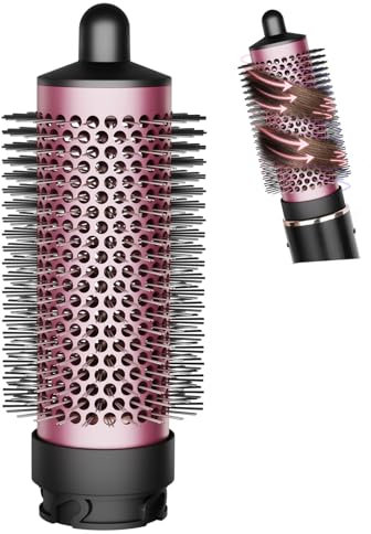 ZEPHBLOW Brosse volumisante ronde noire pour accessoires Shark FlexStyle, brosse ronde de taille normale pour cheveux raides, ondulés, bouclés et bouclés pour lisser et volumiser les cheveux