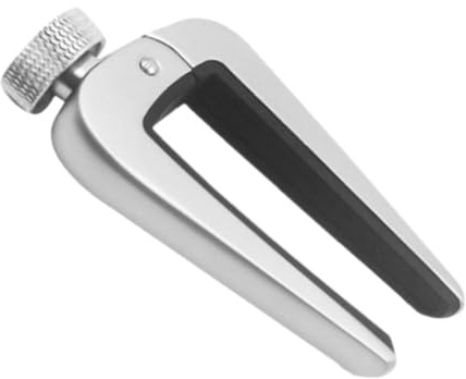 Verstellbarer Gitarren Capo aus Zinklegierung für Gitarren | Silber, für Akustik und E-modelle, Präzises Stimmen, Stabile Nutzung, Inklusive Silikonauflage
