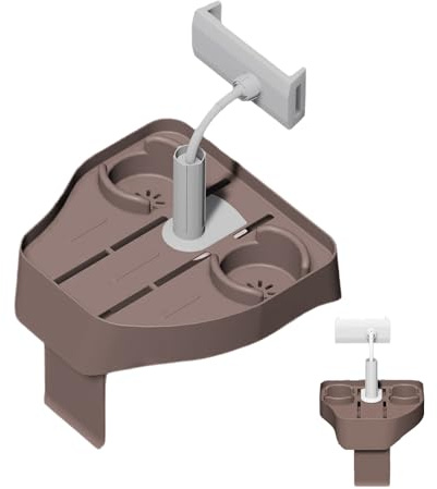 Hot Tub Drink Holder | Hot Tub Tables for Outside with 2 Cup Holders,Adjustable Bathroom Bathtub Storage Caddy for Outdoor Inflatable Pool Poolside Bar Spa Shower Room