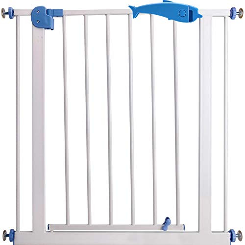 Haustier-Laufgitter, Sicherheitsgitter für, einfach einzurichten, Sicherheitsverriegelung, passend für Treppengitter, Flure und Türen, Treppengeländer, Zaun, Leitplanke, Innensicherheitstür/Höhe 76