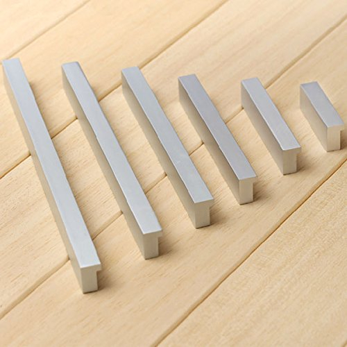 Voleseni™ Möbelgriffe Aluminium Oxidation Relinggriff Handgriff Griff für Küche Schublade, Tür, Schränke,Hause Büro Dekoration (288mm, Silber)