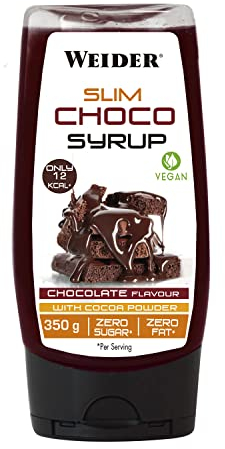 Weider Slim Sirope Vegano, Sabor de Chocolate -350 g