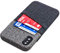 Dockem Luxe M2 Étui Portefeuille pour iPhone iPhone XS/iPhone X : Porte-Cartes Slim avec Plaque Métallique Intégrée pour Montage Magnétique : Série M [Noir et Gris]